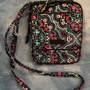 VERA BRADLEY Mini Hipster  MICKEY MEDALLION. Hard to find pattern. EUC $80 new